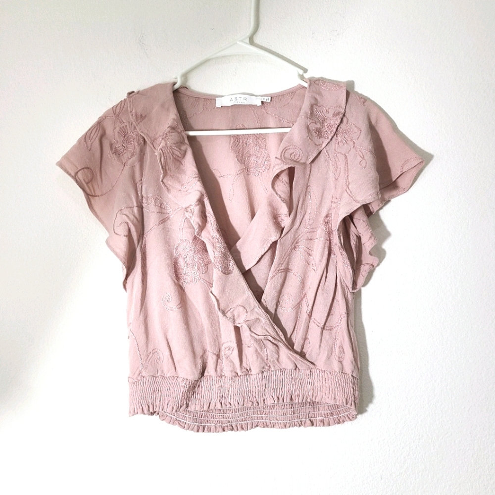 ASTR The Label Ruffle top sz M